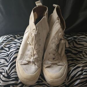 Lucky Brand Women's High-Top Sneakers in Cream